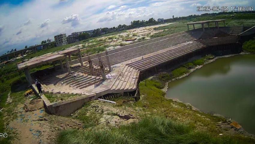 Construction of Ghat of Jagannath University, Keraniganj, Dhaka